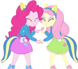 Size: 2813x2520 | Tagged: safe, edit, edited screencap, editor:mrtoonlover83, screencap, fluttershy, pinkie pie, equestria girls, g4, background removed, duo, duo female, female, not a vector