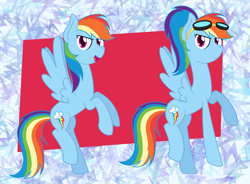 Size: 2313x1701 | Tagged: safe, artist:heavenly-heaven, rainbow dash, pegasus, g4, female, goggles, ponytail, solo