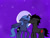 Size: 749x562 | Tagged: safe, artist:discord73, king sombra, princess luna, alicorn, unicorn, g4, female, floppy ears, horn, kissing, male, mare, moon, night, night sky, s1 luna, ship:lumbra, shipping, sky, sombra's cutie mark, straight