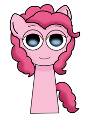 Size: 390x520 | Tagged: safe, artist:rainbowpearls222, pinkie pie, g4, background removed, simple background, smiling, sprunki, sprunkified, transparent background