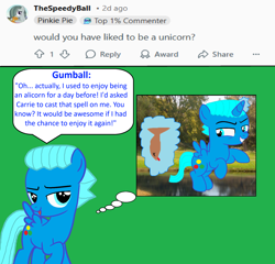 Size: 2604x2500 | Tagged: safe, artist:memeartboi, alicorn, fish, pegasus, pony, g4, alicornified, answer, answering, ask, colt, curious, cute, discussion, flying, foal, fourth wall, glowing, glowing horn, green background, green screen, grin, gumball watterson, horn, looking at you, male, mischievous, mischievous grin, pegasus wings, pondering, ponified, q&a, question, race swap, reddit, reflection, simple background, smiling, solo, speech bubble, spread wings, standing, talking, talking to viewer, text, the amazing world of gumball, thinking, unicorn horn, wings