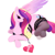 Size: 3072x3072 | Tagged: safe, artist:dulldi, princess cadance, alicorn, pony, g4, bedroom eyes, butt, chocolate, chocolate box, clothes, doodle, female, food, garter belt, heart, large butt, lingerie, lying down, mare, on side, plot, simple background, smiling, solo, spread wings, thighs, thunder thighs, white background, wide hips, wings