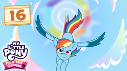 Size: 1281x720 | Tagged: safe, artist:prixy05, rainbow dash, pegasus, pony, my little pony: form your friendship, g4, my little pony: friendship is magic, sonic rainboom (episode), female, flying, mare, solo, sonic rainboom