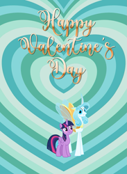 Size: 959x1308 | Tagged: artist needed, safe, anonymous artist, artist:thunder-blur, queen chrysalis, twilight sparkle, alicorn, changedling, changeling, pony, g4, blushing, cute, cutealis, duo, female, grin, heart, heart background, hearts and hooves day, holiday, lesbian, looking at each other, looking at someone, mare, orin's chrysalis, purified chrysalis, reformed, ship:twisalis, shipping, smiling, smiling at each other, song in the description, twiabetes, twilight sparkle (alicorn), valentine's day, valentine's day 2025, valentine's day picture