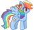 Size: 1376x1200 | Tagged: safe, artist:mimiqq, rainbow dash, pegasus, pony, g4, beanie babies, ear tag, female, mare, plushie, simple background, smiling, solo, solo female, white background