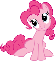 Size: 6000x6455 | Tagged: safe, artist:purple-cotton-candy, pinkie pie, earth pony, pony, g4, absurd resolution, female, mare, simple background, solo, transparent background, vector