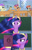 Size: 1989x3072 | Tagged: safe, artist:anonymousandrei, derpibooru exclusive, princess celestia, twilight sparkle, oc, alicorn, earth pony, pegasus, unicorn, comic:rumble and the tree of harmony, princess molestia, g4, :|, book, classroom, colt, comic, female, filly, foal, horn, implied rumble, implied thunderlane, jewelry, male, mare, older, older twilight, older twilight sparkle (alicorn), princess twilight 2.0, raised hoof, random pony, regalia, twilight sparkle (alicorn)