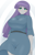 Size: 1950x3092 | Tagged: safe, artist:batipin, maud pie, equestria girls, g4, 2d, bangs, breasts, busty maud pie, eyeshadow, female, horn, looking at you, low angle, makeup, straight hair, waistband