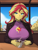 Size: 1500x2000 | Tagged: safe, artist:artesswren, sunset shimmer, human, equestria girls, g4, big breasts, breasts, busty sunset shimmer, coffee, coffee mug, coffee shop, indoors, mug, smiling, solo, window