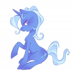 Size: 1922x1929 | Tagged: safe, artist:holidaye, trixie, pony, g4, simple background, solo, white background