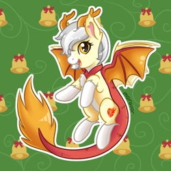 Size: 600x600 | Tagged: safe, artist:maravor, oc, oc only, oc:fiery heart, draconequus, commission, countershading, female, mare, solo, ych result