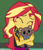 Size: 736x855 | Tagged: safe, edit, edited screencap, screencap, sunset shimmer, human, equestria girls, g4, cropped, cute, female, hug, love, plushie, pretty, smiling, solo, teddy bear