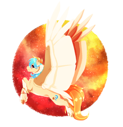 Size: 2432x2520 | Tagged: safe, artist:oneiria-fylakas, oc, oc only, oc:caprisun fishes, pegasus, pony, pegasus oc, solo