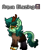 Size: 252x296 | Tagged: safe, oc, oc only, oc:aqua blazing, kirin, pony, pony town, simple background, solo, transparent background