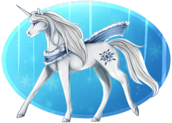 Size: 1024x736 | Tagged: safe, artist:lou1911, oc, oc:white wishes, pony, unicorn, clothes, female, horn, mare, scarf, solo