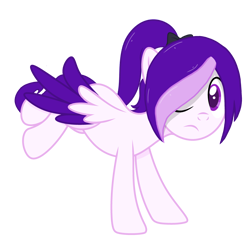 Size: 4000x4000 | Tagged: safe, artist:ramixe dash, oc, oc only, oc:shadow stars, pegasus, pony, g4, g5, female, g5 to g4, generation leap, mare, simple background, solo, transparent background