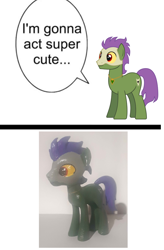 Size: 1344x2048 | Tagged: safe, artist:gradiusfanatic, artist:rocio_violeta24, oc, oc only, oc:shuffle, earth pony, earth pony oc, male, meme, tribal pony