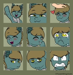 Size: 3000x3076 | Tagged: safe, artist:purple wingshade, oc, oc only, oc:mint drift, bat pony, pony, solo