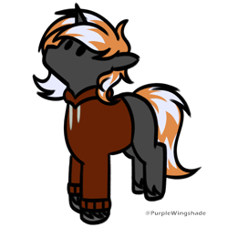 Size: 3000x3000 | Tagged: safe, artist:purple wingshade, oc, oc only, oc:aftershock, pony, unicorn, horn, solo