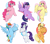 Size: 6084x5388 | Tagged: safe, artist:czu, applejack, fluttershy, pinkie pie, rainbow dash, rarity, twilight sparkle, alicorn, earth pony, pegasus, pony, unicorn, g4, applejack's hat, cowboy hat, ear fluff, female, hat, horn, looking at you, mane six, mare, open mouth, open smile, smiling, smiling at you, spread wings, underhoof, wings