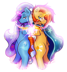 Size: 3688x4002 | Tagged: safe, artist:czu, sunburst, trixie, g4