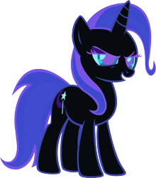 Size: 1920x2186 | Tagged: safe, trixie, pony, g4, female, implied nightmare moon, mare, palette swap, recolor, solo