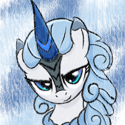 Size: 1024x1024 | Tagged: safe, artist:white spider, oc, oc only, oc:void spirit, kirin, kirin oc, profile picture, simple background, smiling, solo