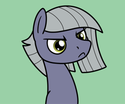 Size: 2048x1705 | Tagged: safe, artist:ewoudcponies, limestone pie, earth pony, pony, g4, bust, female, frown, green background, mare, simple background, solo