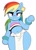 Size: 711x979 | Tagged: safe, artist:_ton618_, rainbow dash, pegasus, pony, g4, belly, belly button, bipedal, chel, clothes, cosplay, costume, female, furrowed brow, loincloth, looking at you, mare, midriff, simple background, solo, the road to el dorado, white background, wide hips