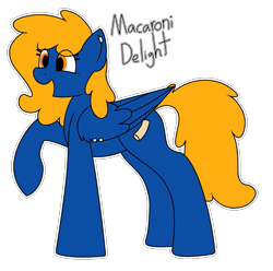 Size: 905x896 | Tagged: safe, artist:craftedburb, oc, oc only, oc:macaroni delight, pegasus, female, piercing