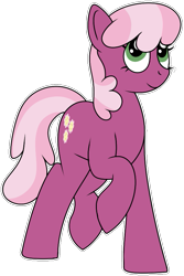 Size: 549x821 | Tagged: safe, artist:craftedburb, cheerilee, earth pony, pony, g4, female, mare, raised hoof, simple background, solo, transparent background