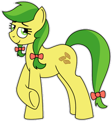 Size: 624x678 | Tagged: safe, artist:craftedburb, apple fritter, earth pony, pony, g4, apple family member, female