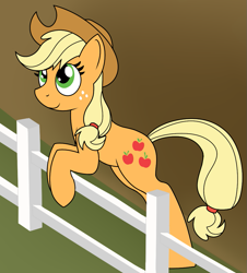 Size: 925x1022 | Tagged: safe, artist:craftedburb, applejack, earth pony, pony, g4, female