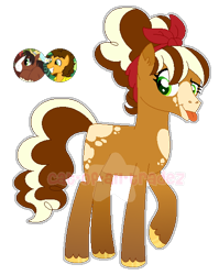 Size: 456x572 | Tagged: safe, artist:cat-of-all-trades, screencap, cheese sandwich, trouble shoes, oc, oc only, earth pony, pony, g4, bandana, coat markings, colored hooves, colored pupils, gradient legs, gradient markings, handkerchief, hooves, magical gay spawn, next generation, no cutie marks because im lazy, offspring, parents:cheeseshoes, solo, tall, tongue out, two toned mane, unshorn fetlocks, watermark