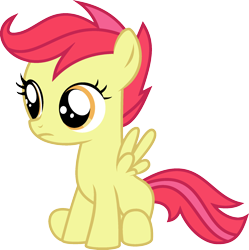 Size: 1920x1926 | Tagged: safe, scootaloo, pony, g4, implied apple bloom, palette swap, recolor, solo