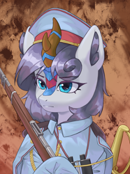 Size: 3120x4200 | Tagged: safe, artist:闪电_lightning, oc, oc:winter solstice, kirin, equestria at war mod, bust, clothes, kirin oc, portrait, uniform