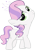 Size: 1920x2766 | Tagged: safe, diamond tiara, pony, g4, blank flank, implied sweetie belle, palette swap, recolor, solo