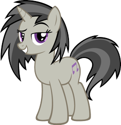 Size: 1920x1987 | Tagged: safe, dj pon-3, vinyl scratch, pony, unicorn, g4, female, full body, horn, implied octavia melody, mare, palette swap, recolor, solo, teeth