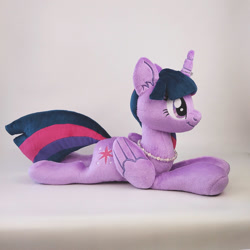 Size: 1000x1000 | Tagged: safe, artist:larsen toys, twilight sparkle, alicorn, original species, plush pony, g4, advertisement, donut, food, horn, horn ring, jewelry, necklace, photo, plushie, ring, sale, solo, twilight sparkle (alicorn)