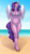 Size: 1080x1920 | Tagged: safe, artist:miphassl, pipp petals, earth pony, anthro, g5, beach, bikini, clothes, commission, looking at you, ocean, offscreen character, pov, skinny pipp, smiling, smiling at you, solo, sultry pose, summer, swimsuit, water