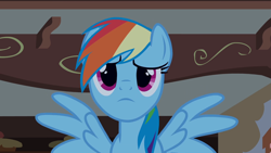 Size: 1920x1080 | Tagged: safe, screencap, rainbow dash, g4, 1080p, spread wings, wings