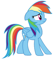 Size: 564x640 | Tagged: safe, artist:noi kincade, rainbow dash, pegasus, pony, g4, female, simple background, solo, transparent background, vector, worried