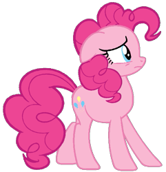 Size: 581x603 | Tagged: safe, artist:noi kincade, pinkie pie, earth pony, pony, g4, female, mare, simple background, solo, transparent background, vector, worried