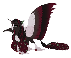 Size: 5400x4400 | Tagged: safe, artist:gigason, oc, oc:barcarolle rose, alicorn, pony, absurd resolution, colored wings, female, mare, multicolored wings, simple background, solo, transparent background, unshorn fetlocks, wings