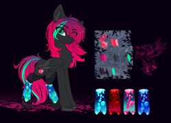 Size: 2636x1903 | Tagged: safe, artist:rokufuro, oc, oc only, pegasus, pony, amputee, eye clipping through hair, eyebrows, eyebrows visible through hair, lava lamp, prosthetic leg, prosthetic limb, prosthetics, solo, unshorn fetlocks