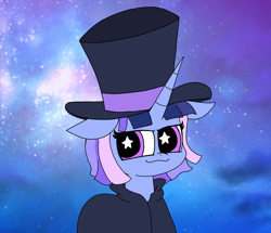 Size: 5126x4413 | Tagged: safe, artist:haileykitty69, artist:tamers12345, oc, oc:flawless sparklemoon, unicorn, fusion, fusion:trixie, fusion:twilight sparkle, fusion:twixie, horn