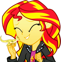 Size: 1114x1137 | Tagged: safe, edit, edited screencap, editor:pascalmulokozi2, screencap, ray, sunset shimmer, gecko, human, equestria girls, g4, my little pony equestria girls: summertime shorts, pet project, background removed, cute, daaaaaaaaaaaw, daydream, duo, female, hand on face, not a vector, simple background, smiling, solo, solo female, transparent background