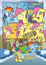 Size: 2482x3509 | Tagged: safe, artist:alexdti, fluttershy, gentle breeze, posey shy, rainbow dash, zephyr breeze, pegasus, pony, comic:how we met, g4, 4 panel comic, colt, colt zephyr breeze, comic, cute, dialogue, duo focus, father and child, father and daughter, female, filly, filly fluttershy, filly rainbow dash, floppy ears, flying, foal, folded wings, group, heart, male, mare, mother and child, mother and daughter, play date, playing, quintet, speech bubble, spread wings, stallion, talking, wings, younger, zephyrbetes