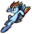 Size: 2047x2194 | Tagged: safe, artist:unpleazantgradient, derpibooru exclusive, rainbow dash, pony, fighting is magic, g4, my little pony: friendship is magic, belly, colored, female to male, male, multicolored hair, rainbow blitz, round belly, rule 63, simple background, solo, stallion, transparent background