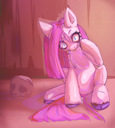 Size: 3516x3901 | Tagged: safe, artist:rend36, pinkie pie, earth pony, pony, g4, high res, pinkamena diane pie, skull